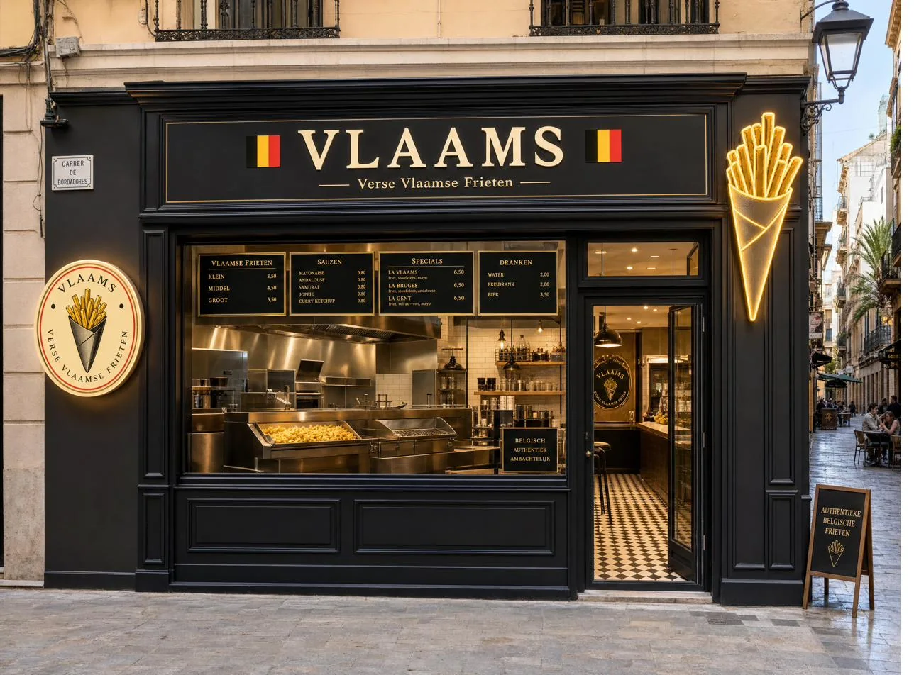 Fachada VLAAMS en Ruzafa, Valencia